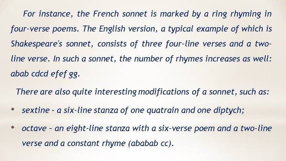 how to write a sonnet