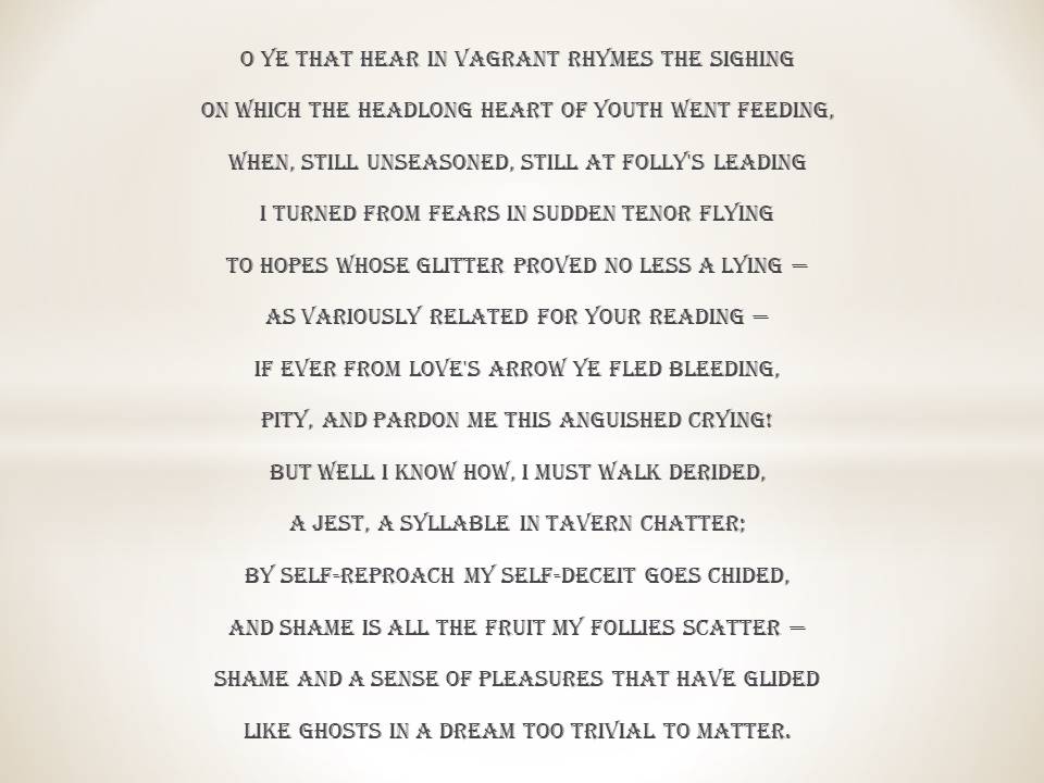 how to write a sonnet