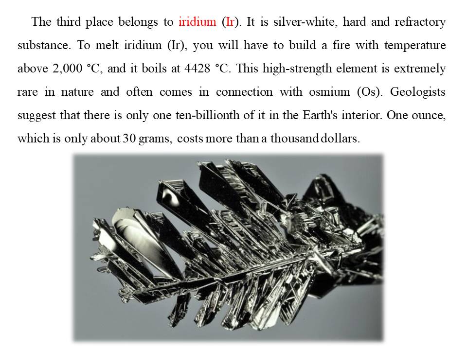 strongest metals