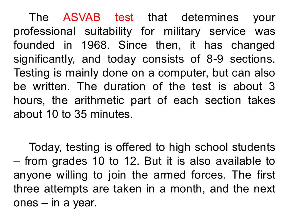 Understanding Your ASVAB Scores 42 OFF